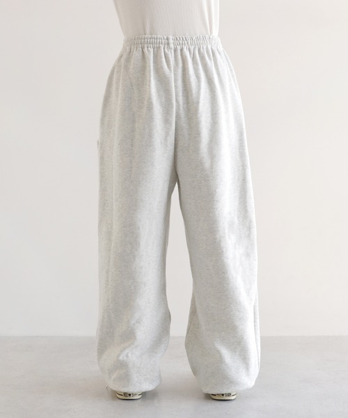 ANME（アンメ）の「裏起毛ロゴ刺繍ANMEスウェットパンツ（スウェットパンツ・レディース・ブラック/ブラウン/オフホワイト/オートミール・L/M/XXL/XL）」の10枚目の写真