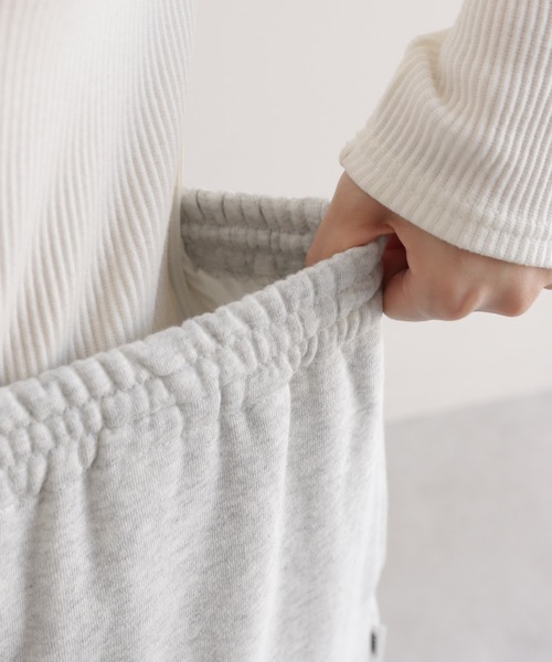 ANME（アンメ）の「裏起毛ロゴ刺繍ANMEスウェットパンツ（スウェットパンツ・レディース・ブラック/ブラウン/オフホワイト/オートミール・L/M/XXL/XL）」の13枚目の写真