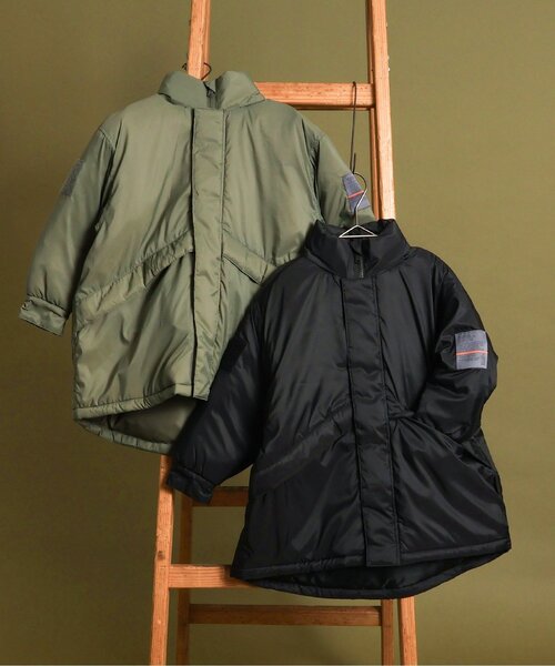 BREEZE(ブリーズ)の「【いつでもあったか機能綿】フードがしまえるモンスターコート(モッズコート・キッズ・ブラック/カーキ・150/140/130/120/110/100/90)」の9枚目の写真
