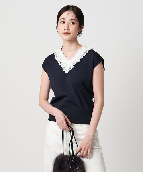 UNITED ARROWS（ユナイテッドアローズ）の「スカラップ レース フリル