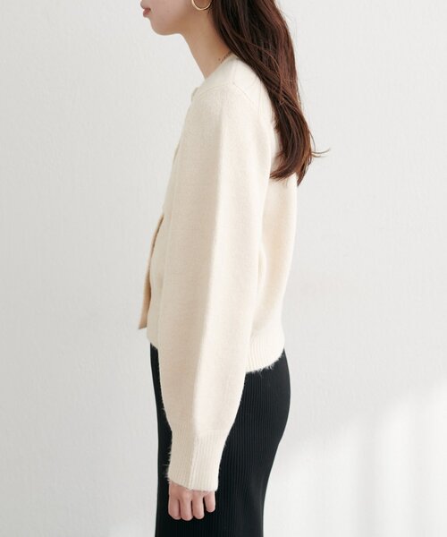 natural couture(ナチュラルクチュール)の「【miffyコラボ】miffy釦ニットカーデ(カーディガン/ボレロ・レディース・ブラウン/ピンク/ブルー/グレー/オフホワイト/グレイッシュベージュ・FREE)」の12枚目の写真