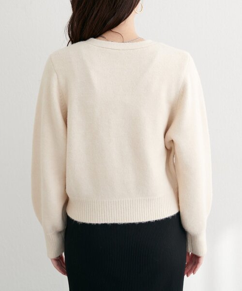 natural couture(ナチュラルクチュール)の「【miffyコラボ】miffy釦ニットカーデ(カーディガン/ボレロ・レディース・ブラウン/ピンク/ブルー/グレー/オフホワイト/グレイッシュベージュ・FREE)」の13枚目の写真