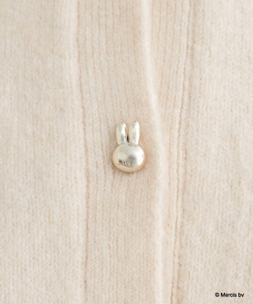 natural couture(ナチュラルクチュール)の「【miffyコラボ】miffy釦ニットカーデ(カーディガン/ボレロ・レディース・ブラウン/ピンク/ブルー/グレー/オフホワイト/グレイッシュベージュ・FREE)」の17枚目の写真