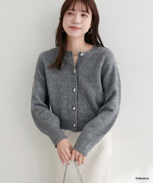 miffy style限定 ニットカーディガン gray miffy style限定 ニットカーディガン gray - メルカリ