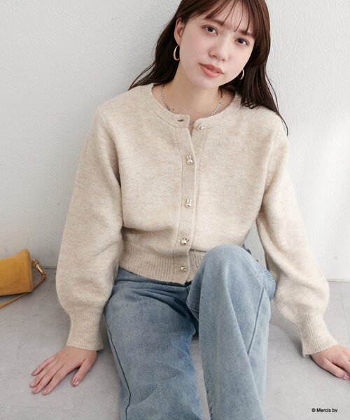 miffy style限定 ニットカーディガン gray miffy style限定 ニットカーディガン gray - メルカリ