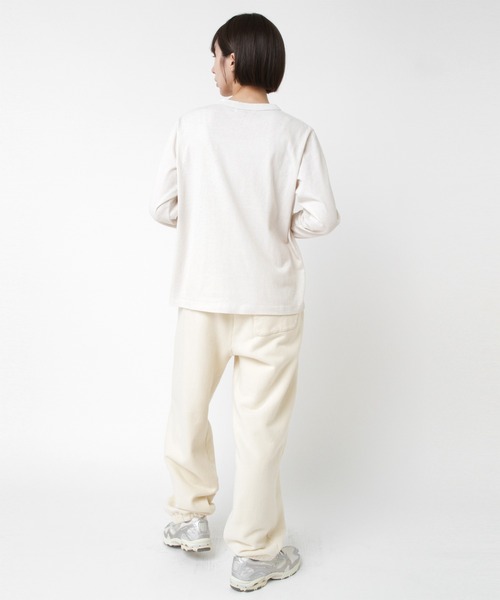 RNA-N(アールエヌエーエヌ)の「M2536 ゆる天竺USED風ロゴT(Tシャツ/カットソー・レディース・サックスブルー/キナリ/スミクロ・FREE)」の14枚目の写真