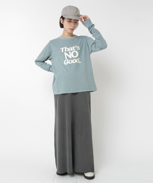 RNA-N(アールエヌエーエヌ)の「M2536 ゆる天竺USED風ロゴT(Tシャツ/カットソー・レディース・サックスブルー/キナリ/スミクロ・FREE)」の15枚目の写真