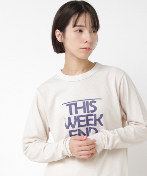 RNA-N(アールエヌエーエヌ)の「M2536 ゆる天竺USED風ロゴT(Tシャツ/カットソー・レディース・サックスブルー/キナリ/スミクロ・FREE)」の21枚目の写真