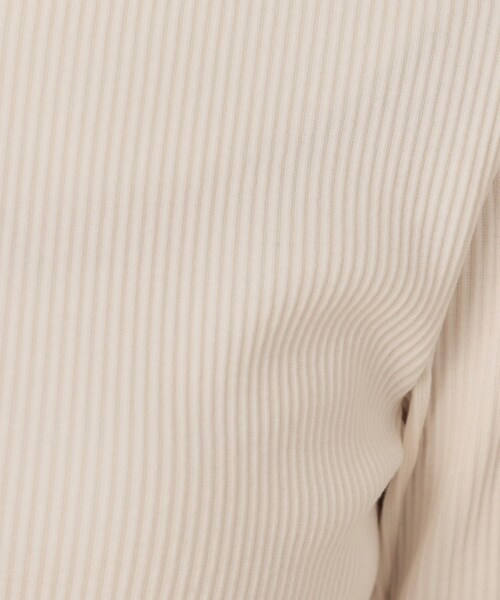 couture brooch（クチュールブローチ）の「【マシンウォッシャブル・通勤・大人可愛い】ハートネックテレコプルオーバー（Tシャツ/カットソー・レディース・オフホワイト/ブラック系2/ボルドー/ブラック・36/38/42/40）」の13枚目の写真