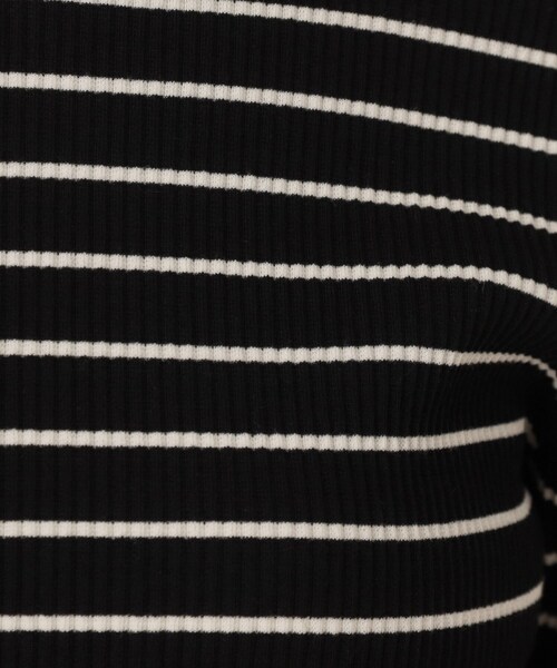 couture brooch（クチュールブローチ）の「【マシンウォッシャブル・通勤・大人可愛い】ハートネックテレコプルオーバー（Tシャツ/カットソー・レディース・オフホワイト/ブラック系2/ボルドー/ブラック・36/38/42/40）」の16枚目の写真