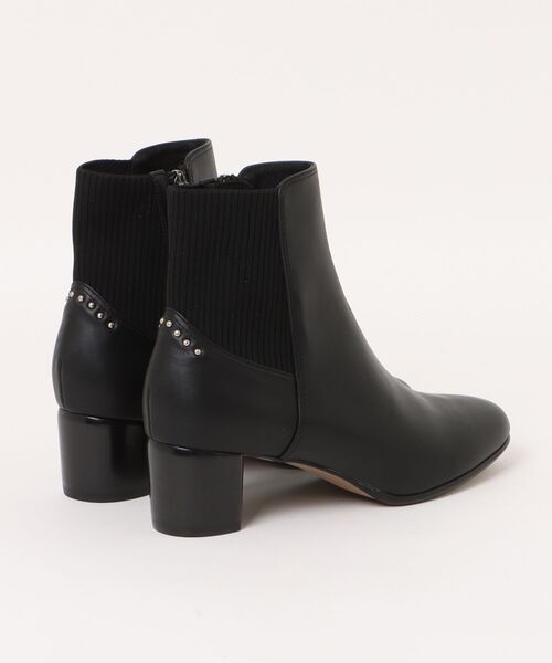 J&M Davidson(ジェイアンドエムデヴィッドソン)の「バックゴアショートブーツ(ブーツ・レディース・サンドベージュ/ブラック・23.5cm/22.5cm/23.0cm/24.5cm/24.0cm)」の3枚目の写真