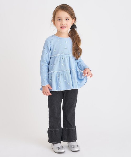 apres les cours（アプレレクール）の「【WEB限定/ジュニア対応】ハートポケット裾フリルパンツ（その他パンツ・キッズ・ローズ/ブラック・110/120/130/140/80/90/100）」の20枚目の写真