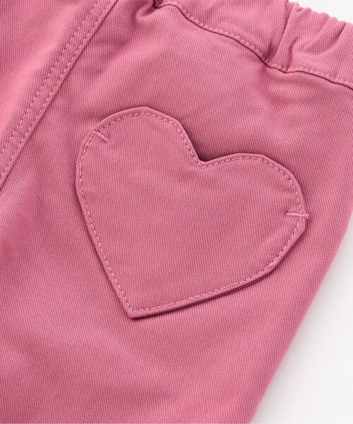 apres les cours（アプレレクール）の「【WEB限定/ジュニア対応】ハートポケット裾フリルパンツ（その他パンツ・キッズ・ローズ/ブラック・110/120/130/140/80/90/100）」の6枚目の写真