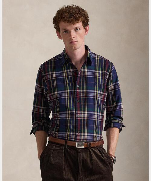 セール】クラシック フィット チェック オックスフォード シャツ