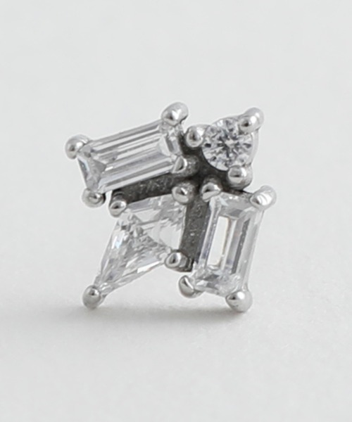 JewCas（ジュアキャス）の「【金属アレルギー対応ノットアレプラス】プリズムピアス[NOP0138]（ピアス（両耳用）・レディース・シルバー/ゴールド・FREE）」の8枚目の写真