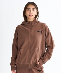 ROXY（ロキシー）の「JIVY ZIP HOODIE /ロキシーロゴワンポイントドロップショルダージップアップフーディー・パーカー（パーカー）」