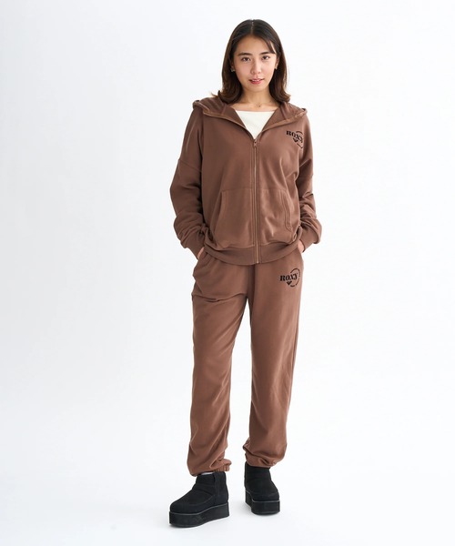 ROXY（ロキシー）の「JIVY ZIP HOODIE /ロキシーロゴワンポイントドロップショルダージップアップフーディー・パーカー（パーカー・レディース・ブラック/ナチュラル/ブラウン・SMALL/MEDIUM/LARGE）」の15枚目の写真