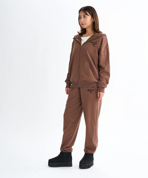 ROXY（ロキシー）の「JIVY ZIP HOODIE /ロキシーロゴワンポイントドロップショルダージップアップフーディー・パーカー（パーカー・レディース・ブラック/ナチュラル/ブラウン・SMALL/MEDIUM/LARGE）」の17枚目の写真