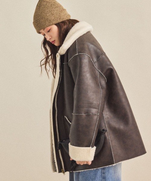セール】【ZOZO限定】BOA REVERSIBLE MOUTON JACKET/ボアリバーシブル