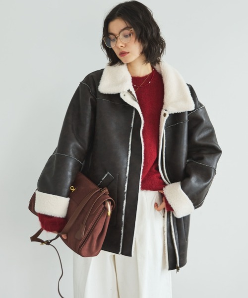 セール】【ZOZO限定】BOA REVERSIBLE MOUTON JACKET/ボアリバーシブル