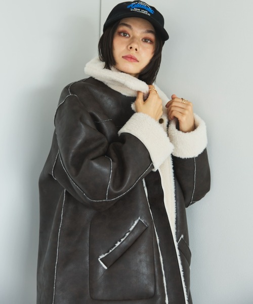 セール】【ZOZO限定】BOA REVERSIBLE MOUTON JACKET/ボアリバーシブル