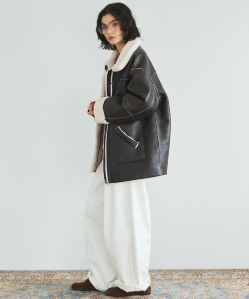 セール】【ZOZO限定】BOA REVERSIBLE MOUTON JACKET/ボアリバーシブル