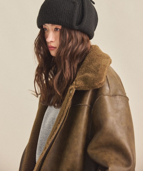 MIRROR STOKE（ミラーストーク）の「【ZOZO限定】BOA REVERSIBLE MOUTON JACKET/ボアリバーシブルムートンジャケット（その他アウター・レディース・ダークブラウン/カーキ・MEDIUM）」の11枚目の写真