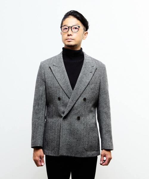 MEN'S MELROSE（メンズメルローズ）の「ブリティッシュウールコンフォートジャケット | 防シワ / 防臭 / 保温（テーラードジャケット・メンズ・グレー/ネイビー・4/3/2）」の16枚目の写真