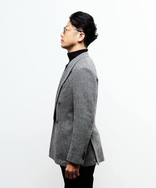 MEN'S MELROSE（メンズメルローズ）の「ブリティッシュウールコンフォートジャケット | 防シワ / 防臭 / 保温（テーラードジャケット・メンズ・グレー/ネイビー・4/3/2）」の8枚目の写真