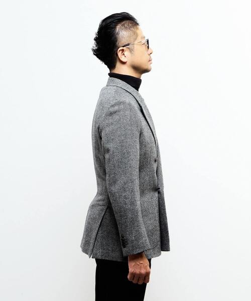 MEN'S MELROSE（メンズメルローズ）の「ブリティッシュウールコンフォートジャケット | 防シワ / 防臭 / 保温（テーラードジャケット・メンズ・グレー/ネイビー・4/3/2）」の18枚目の写真