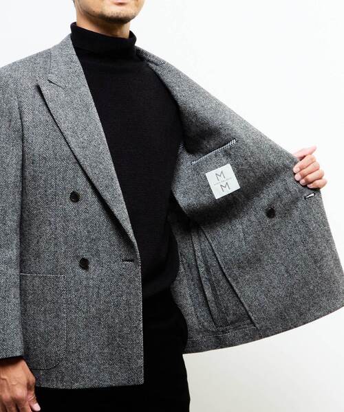 MEN'S MELROSE（メンズメルローズ）の「ブリティッシュウールコンフォートジャケット | 防シワ / 防臭 / 保温（テーラードジャケット・メンズ・グレー/ネイビー・4/3/2）」の13枚目の写真