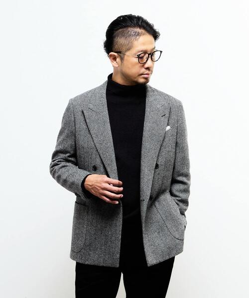 MEN'S MELROSE（メンズメルローズ）の「ブリティッシュウールコンフォートジャケット | 防シワ / 防臭 / 保温（テーラードジャケット・メンズ・グレー/ネイビー・4/3/2）」の7枚目の写真