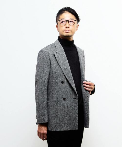 MEN'S MELROSE（メンズメルローズ）の「ブリティッシュウールコンフォートジャケット | 防シワ / 防臭 / 保温（テーラードジャケット・メンズ・グレー/ネイビー・4/3/2）」の12枚目の写真
