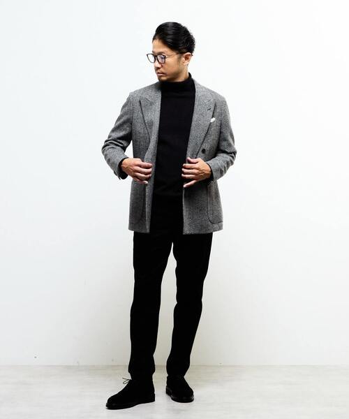 MEN'S MELROSE（メンズメルローズ）の「ブリティッシュウールコンフォートジャケット | 防シワ / 防臭 / 保温（テーラードジャケット・メンズ・グレー/ネイビー・4/3/2）」の14枚目の写真