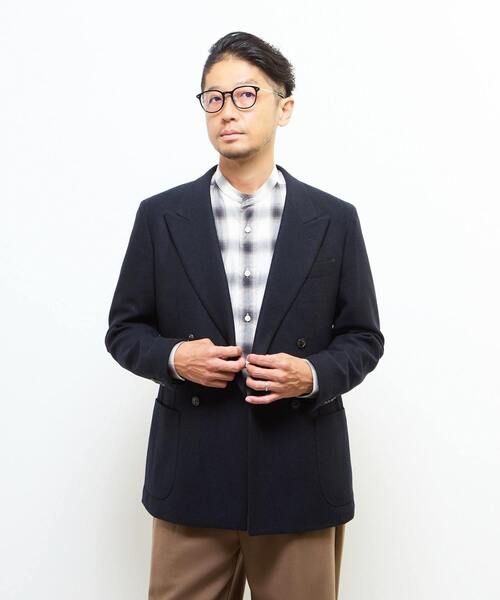 MEN'S MELROSE（メンズメルローズ）の「ブリティッシュウールコンフォートジャケット | 防シワ / 防臭 / 保温（テーラードジャケット・メンズ・グレー/ネイビー・4/3/2）」の10枚目の写真