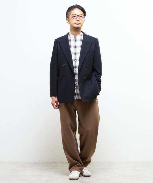 MEN'S MELROSE（メンズメルローズ）の「ブリティッシュウールコンフォートジャケット | 防シワ / 防臭 / 保温（テーラードジャケット・メンズ・グレー/ネイビー・4/3/2）」の9枚目の写真