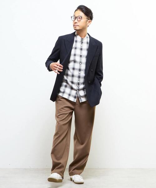 MEN'S MELROSE（メンズメルローズ）の「ブリティッシュウールコンフォートジャケット | 防シワ / 防臭 / 保温（テーラードジャケット・メンズ・グレー/ネイビー・4/3/2）」の5枚目の写真