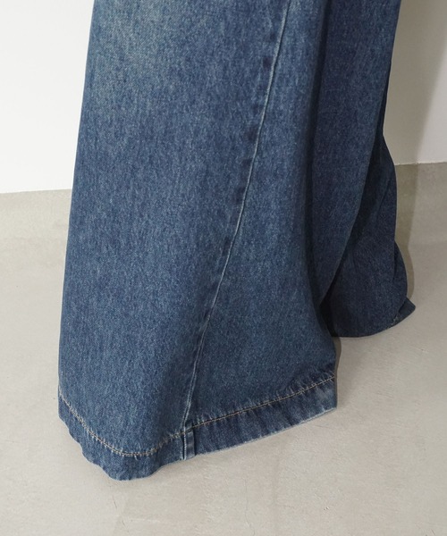 chuclla（チュクラ）の「ハイウェストワイドデニムパンツ chw25a083（デニムパンツ・レディース・ブルー・S/M/L）」の7枚目の写真