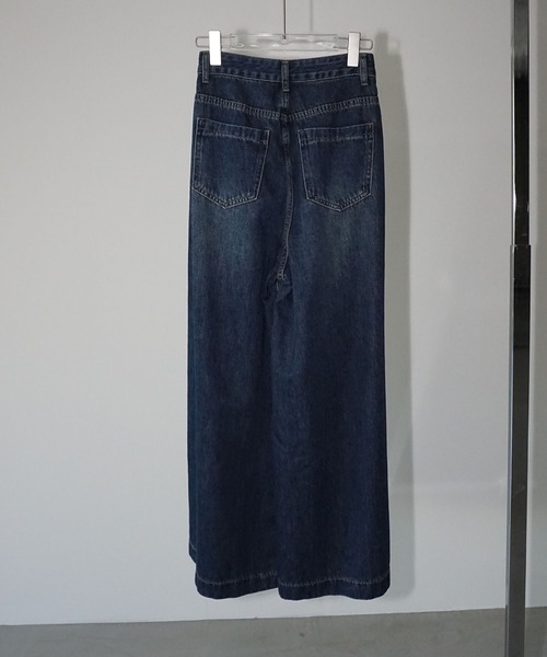 chuclla（チュクラ）の「ハイウェストワイドデニムパンツ chw25a083（デニムパンツ・レディース・ブルー・S/M/L）」の11枚目の写真