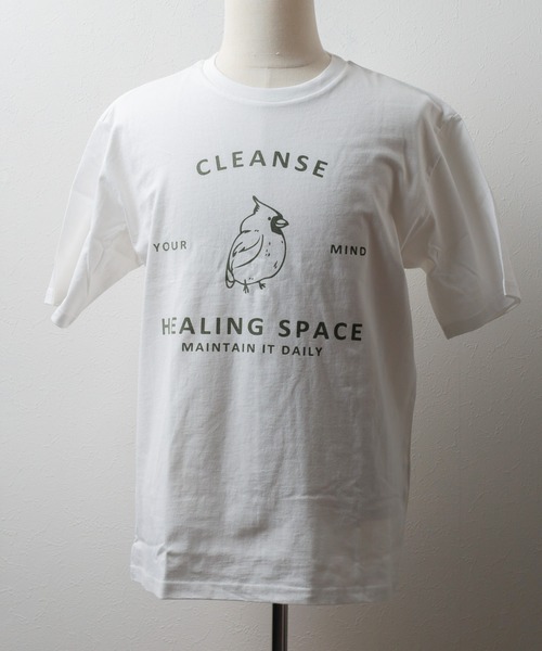 ARCHIVER（アーカイバ）の「【Bl】【Bling leads】HEALING SPACE PRINT TEE（Tシャツ/カットソー・メンズ・チャコールグレー/ブラック/ホワイト・LARGE/X-LARGE/MEDIUM）」の2枚目の写真