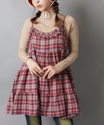 SPINNS | ティアードキャミワンピース/チェック/NEO森ガール(ワンピース)