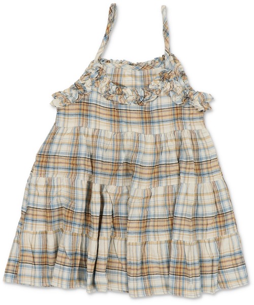 SPINNS（スピンズ）の「ティアードキャミワンピース/チェック/NEO森ガール（ワンピース・レディース・イエロー/バーガンディー/ブラック・ONESIZE）」の20枚目の写真