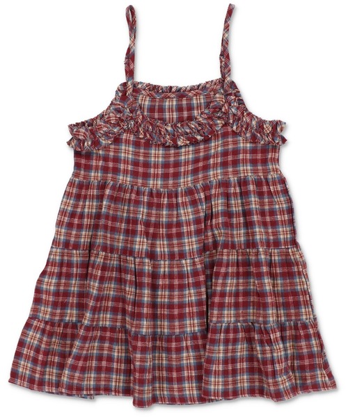 SPINNS（スピンズ）の「ティアードキャミワンピース/チェック/NEO森ガール（ワンピース・レディース・イエロー/バーガンディー/ブラック・ONESIZE）」の21枚目の写真