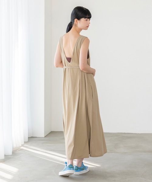 sneeuw（スニュウ）の「レースアップワンピース（ワンピース・レディース・ベージュ/グリーン・1/2）」の8枚目の写真