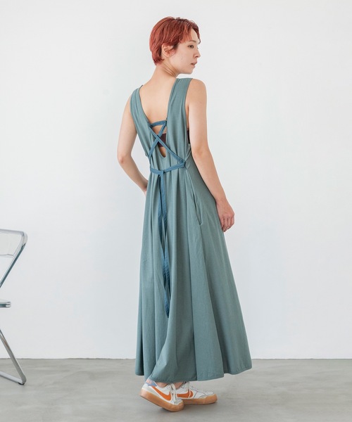 sneeuw（スニュウ）の「レースアップワンピース（ワンピース・レディース・ベージュ/グリーン・1/2）」の12枚目の写真