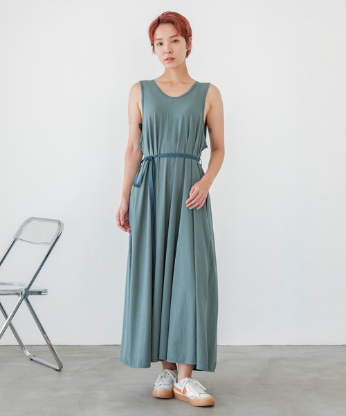 sneeuw（スニュウ）の「レースアップワンピース（ワンピース・レディース・ベージュ/グリーン・1/2）」の13枚目の写真