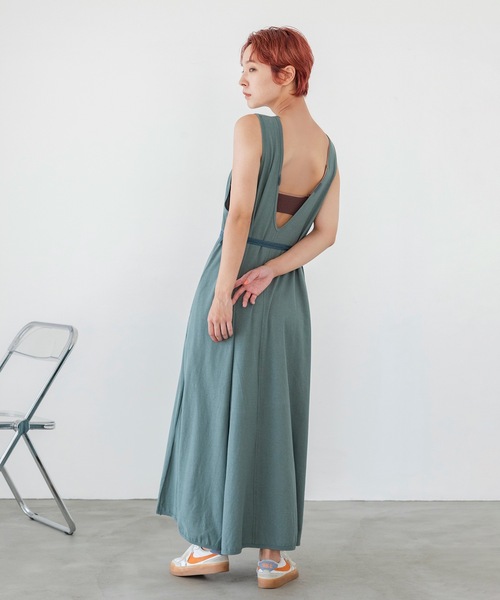 sneeuw（スニュウ）の「レースアップワンピース（ワンピース・レディース・ベージュ/グリーン・1/2）」の14枚目の写真