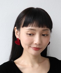 フロッキーハートピアス