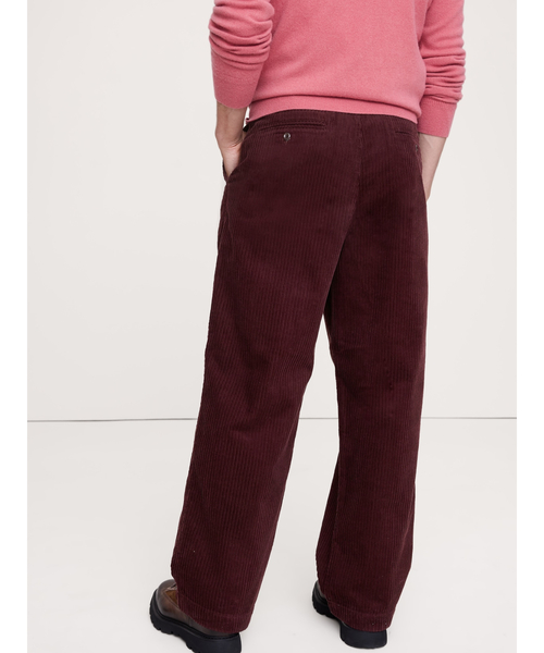 Banana Republic（バナナリパブリック）の「◆ルーズ プリーツ コーデュロイ パンツ（その他パンツ・メンズ・バーガンディー/オフホワイト・28W 30L/34W 30L/33W 30L/32W 30L/30W 30L/31W 30L/29W 30L）」の7枚目の写真