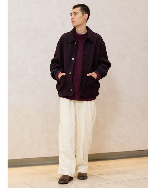 Banana Republic（バナナリパブリック）の「◆ルーズ プリーツ コーデュロイ パンツ（その他パンツ・メンズ・バーガンディー/オフホワイト・28W 30L/34W 30L/33W 30L/32W 30L/30W 30L/31W 30L/29W 30L）」の5枚目の写真